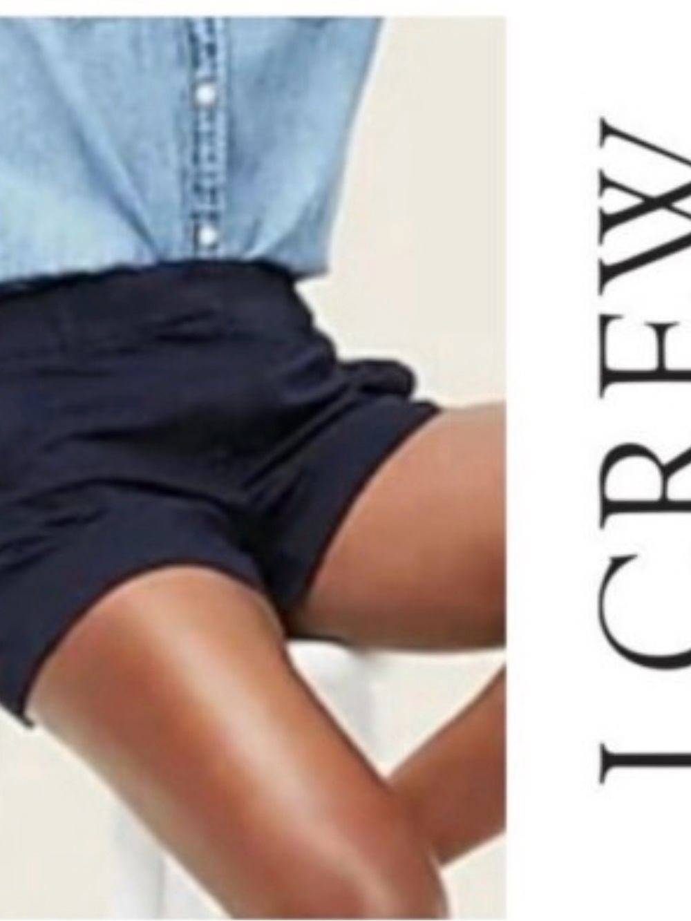 JCrew Classic Women's Navy Chino Shorts Size 8